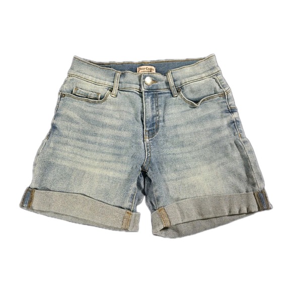 Juicy Couture Flaunt It Midi Jean Shorts - Picture 1 of 5
